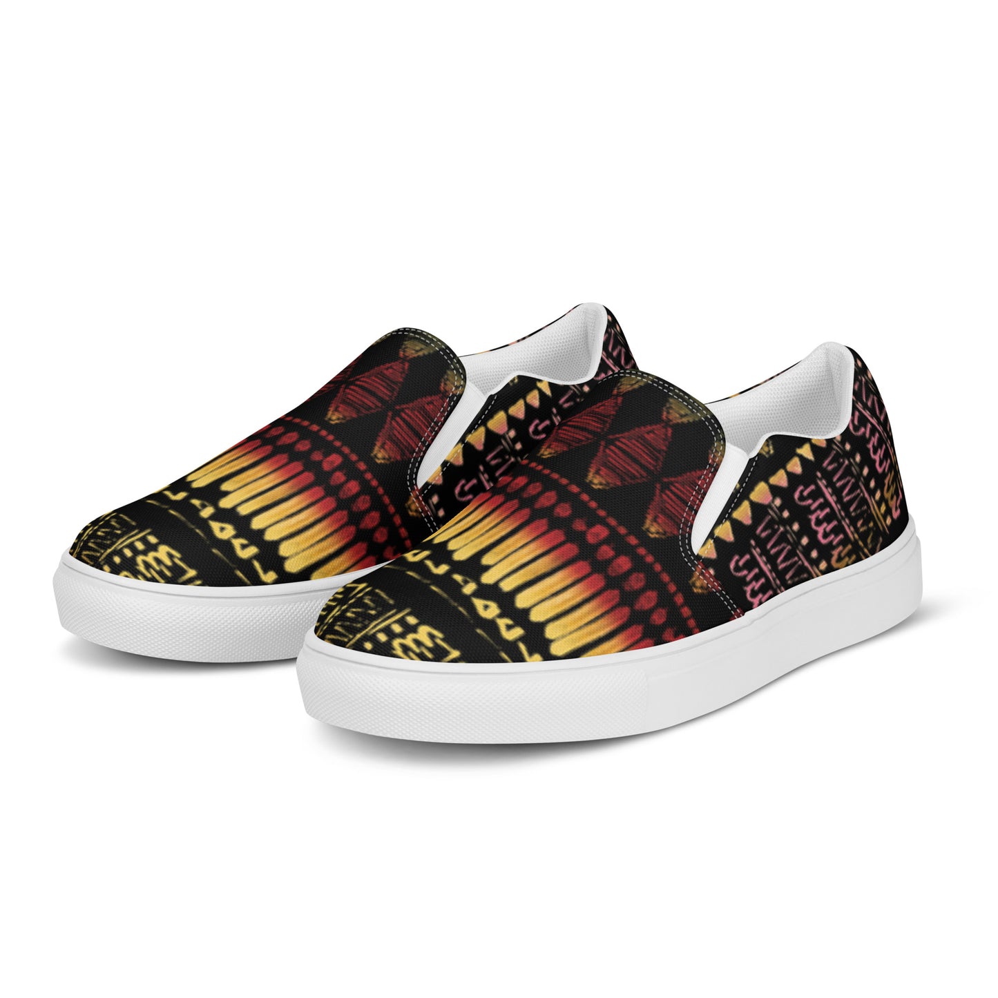 Men’s multi color slip-on canvas shoes