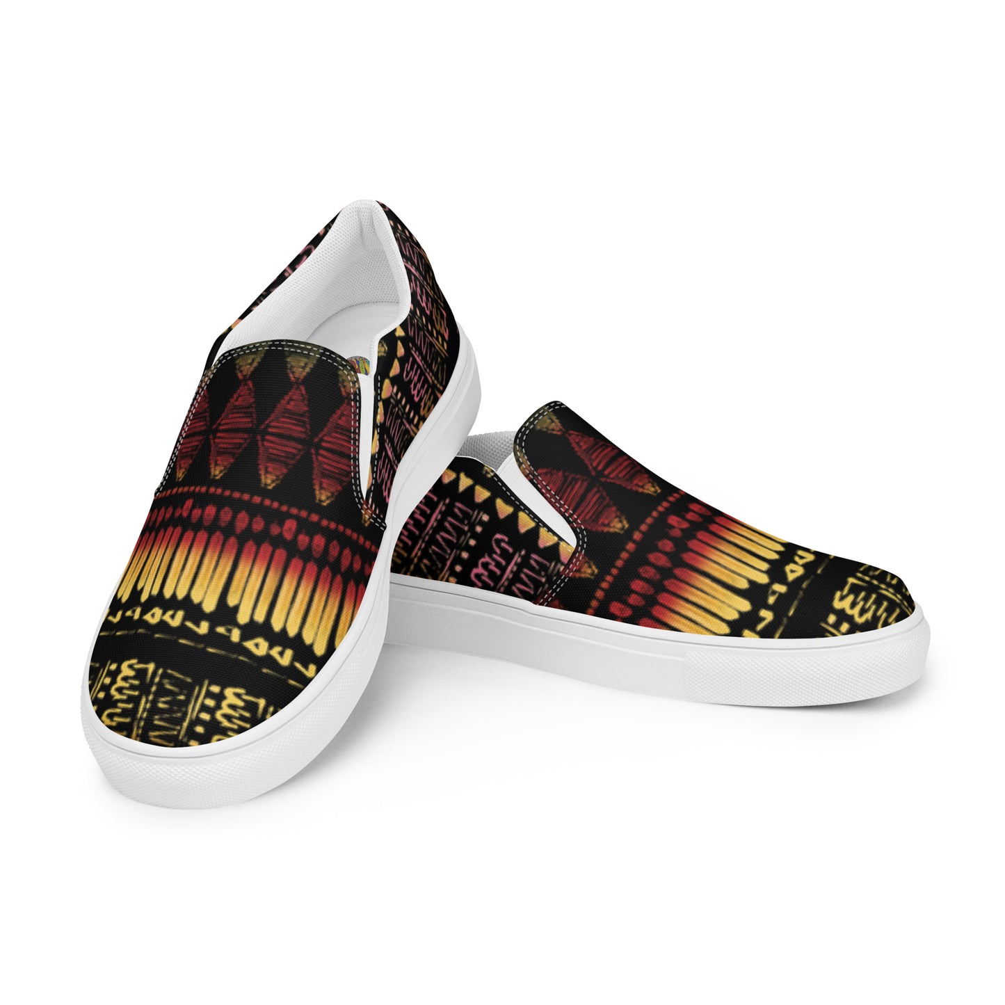 Men’s multi color slip-on canvas shoes