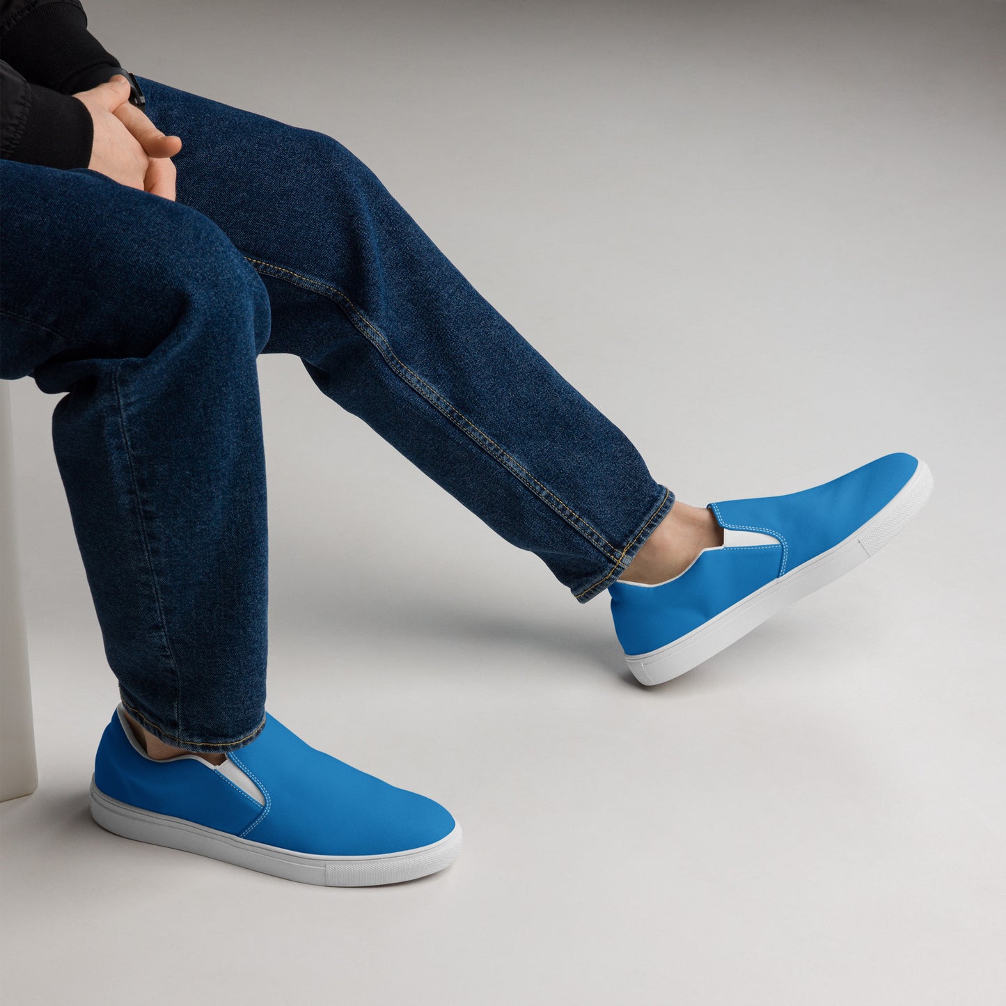 Men’s Blue slip-on canvas shoes