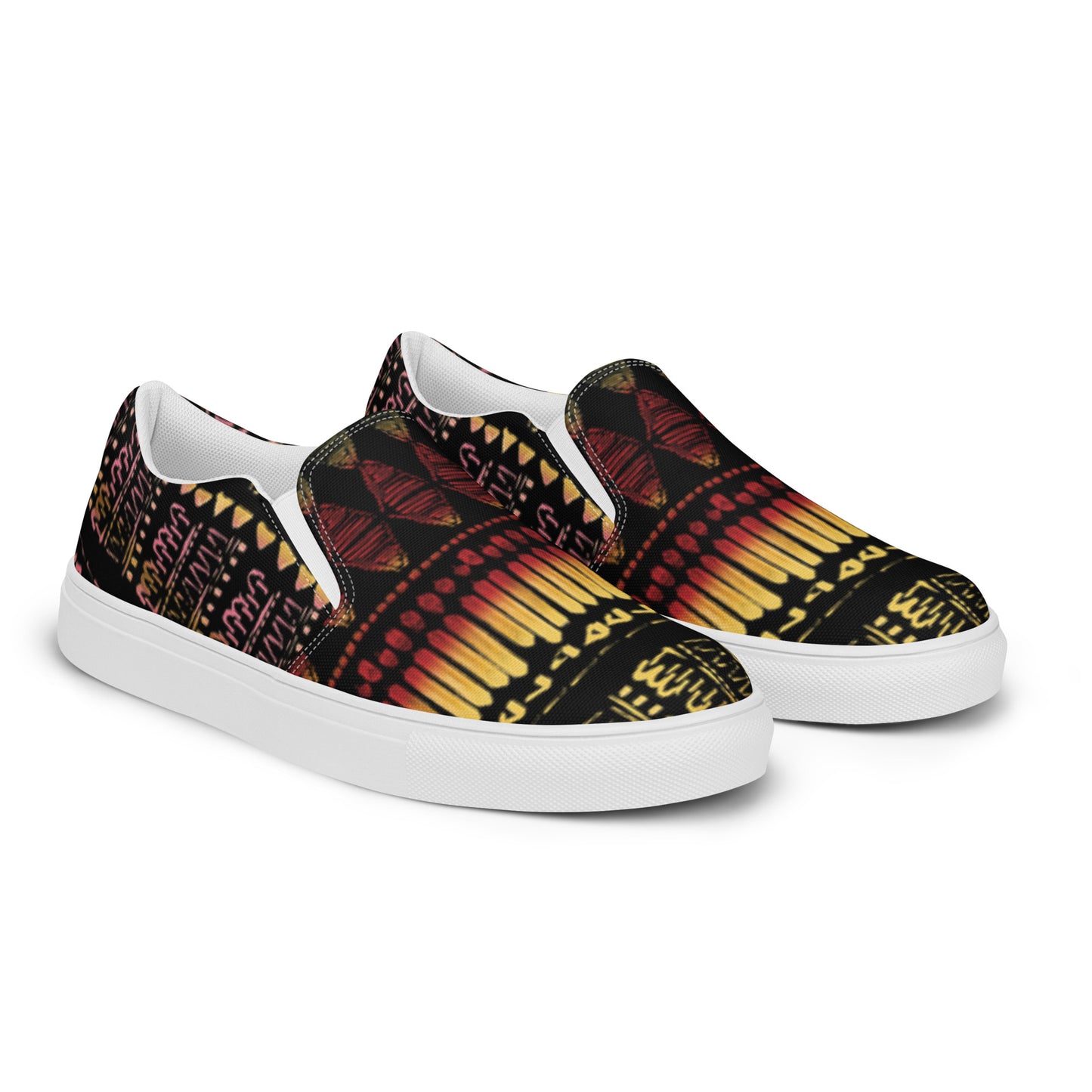 Men’s multi color slip-on canvas shoes