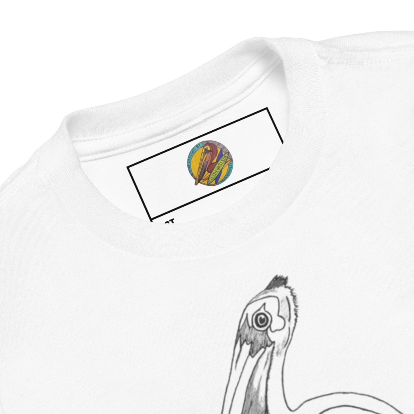 Toddler Short Sleeve T-shirt, Pelican Hanging Ten