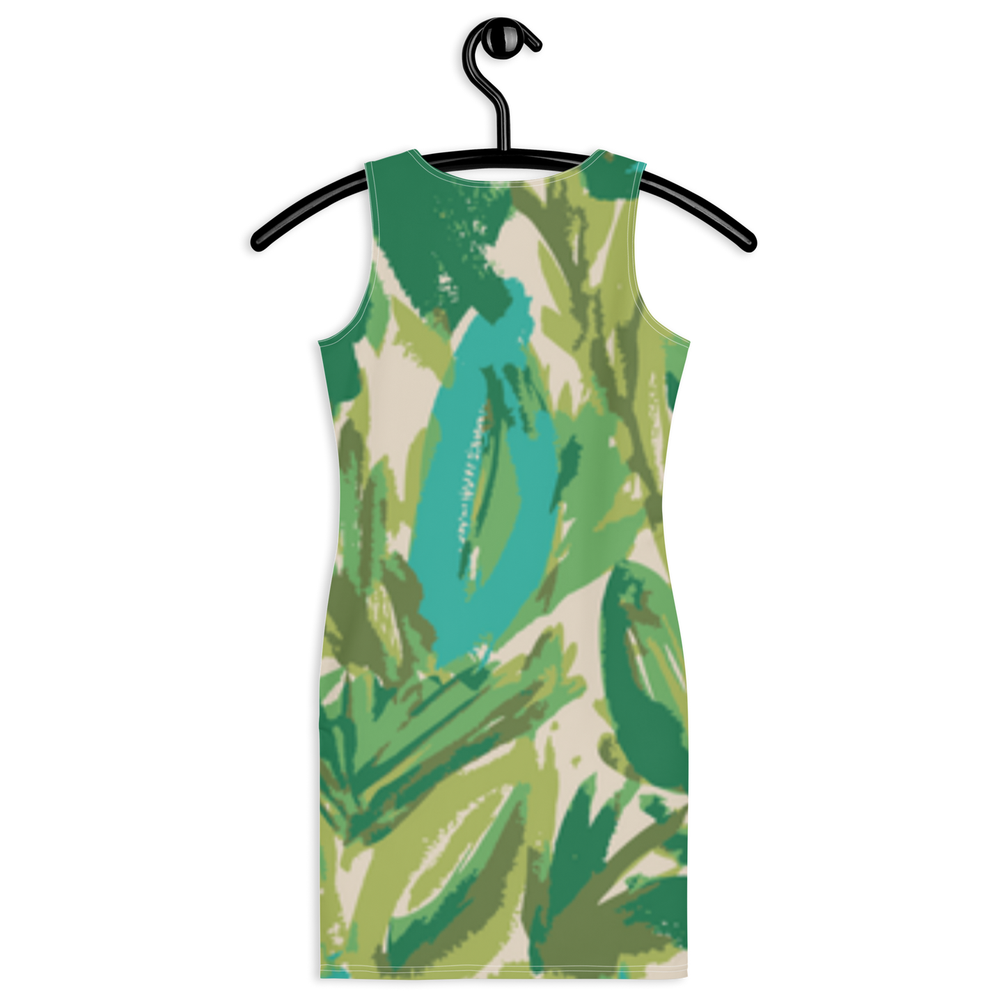 Palm Leaf Print Dress