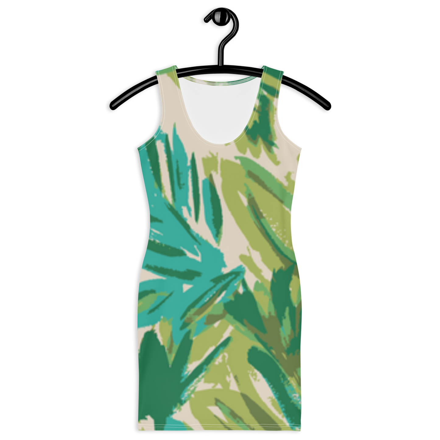 Palm Leaf Print Dress