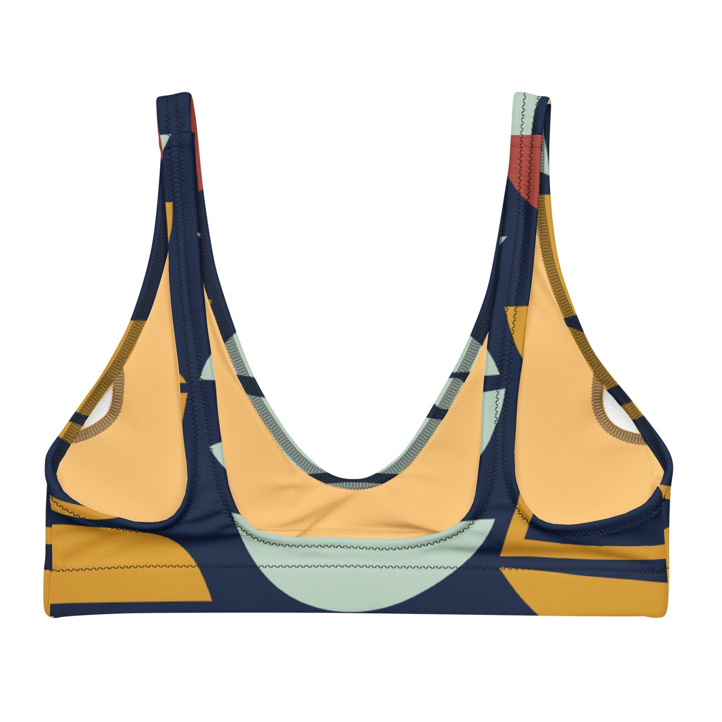 Abstract Recycled padded bikini top