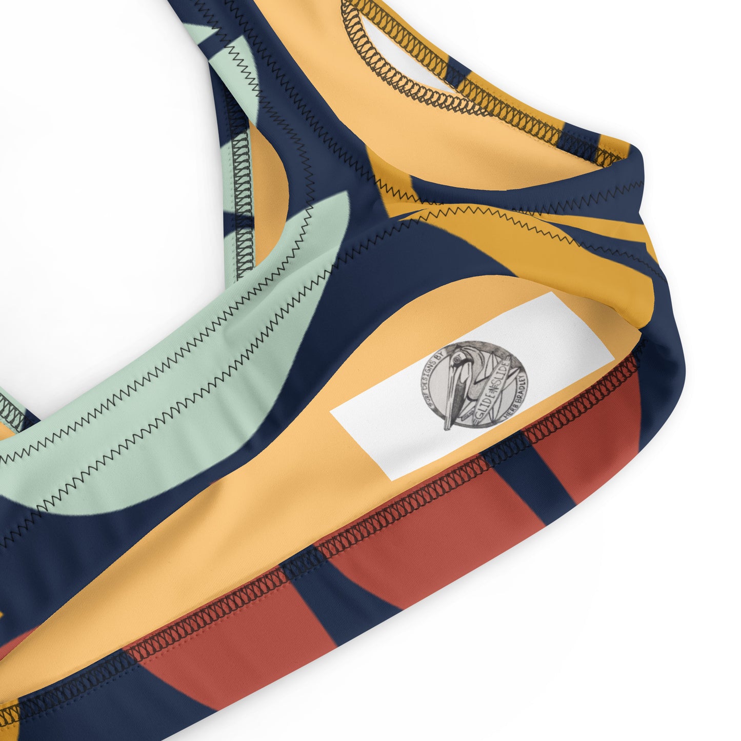 Abstract Recycled padded bikini top