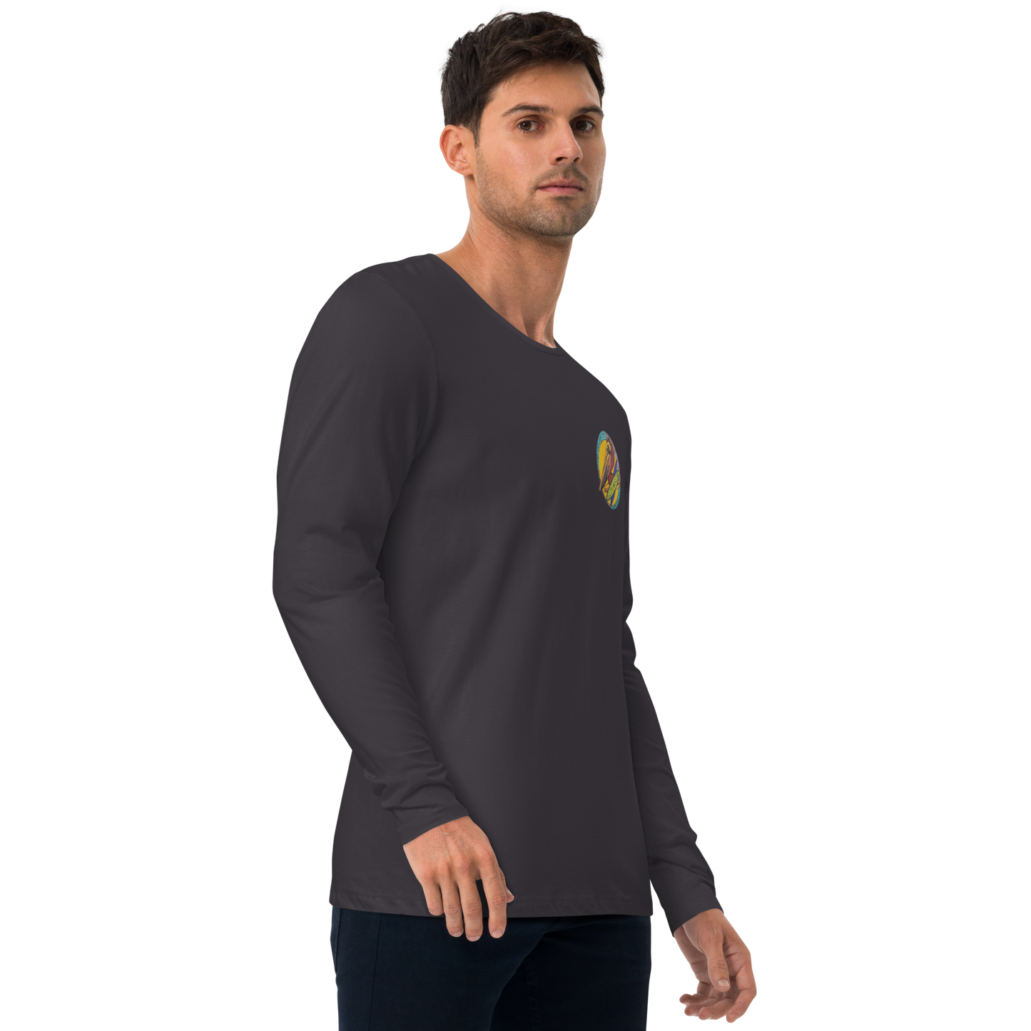 Long Sleeve Fitted Crew