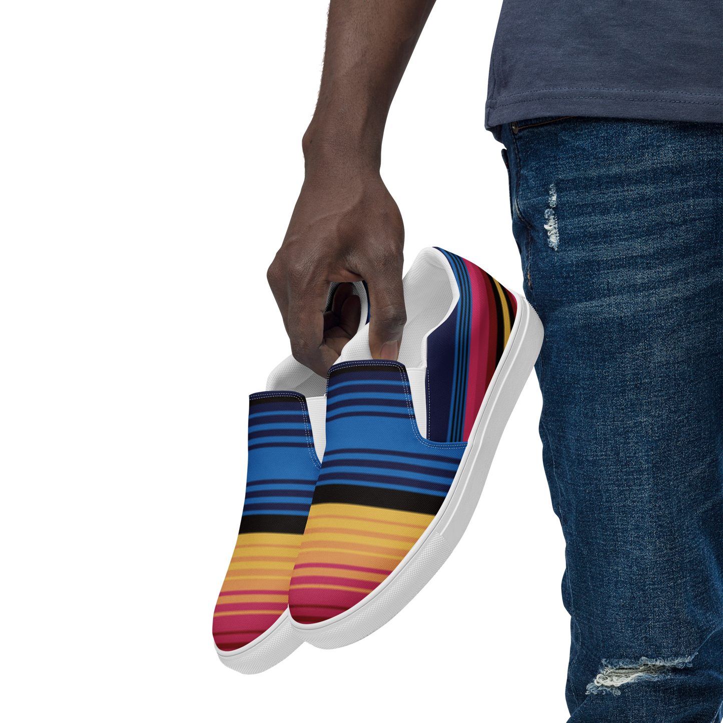 The Mexican Blanket Shoe slip on canvas shoes