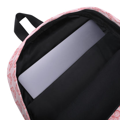All-Over Print Pink Butterfly Backpack