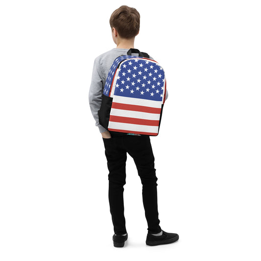 American Flag Minimalist Backpack
