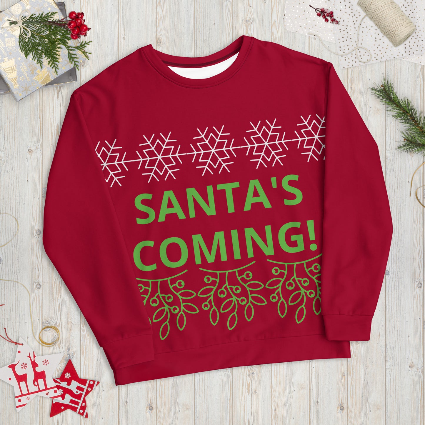 SANTA'S COMING! Christmas Unisex Sweatshirt