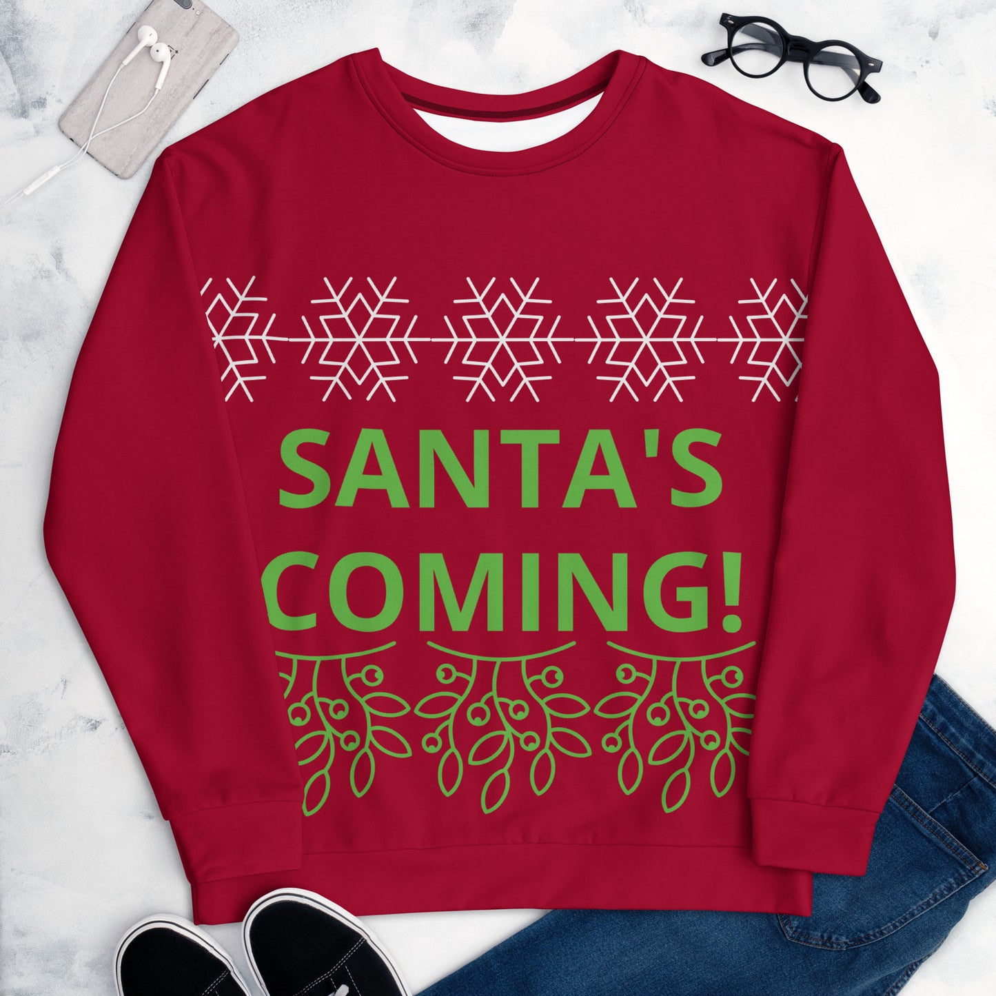 SANTA'S COMING! Christmas Unisex Sweatshirt