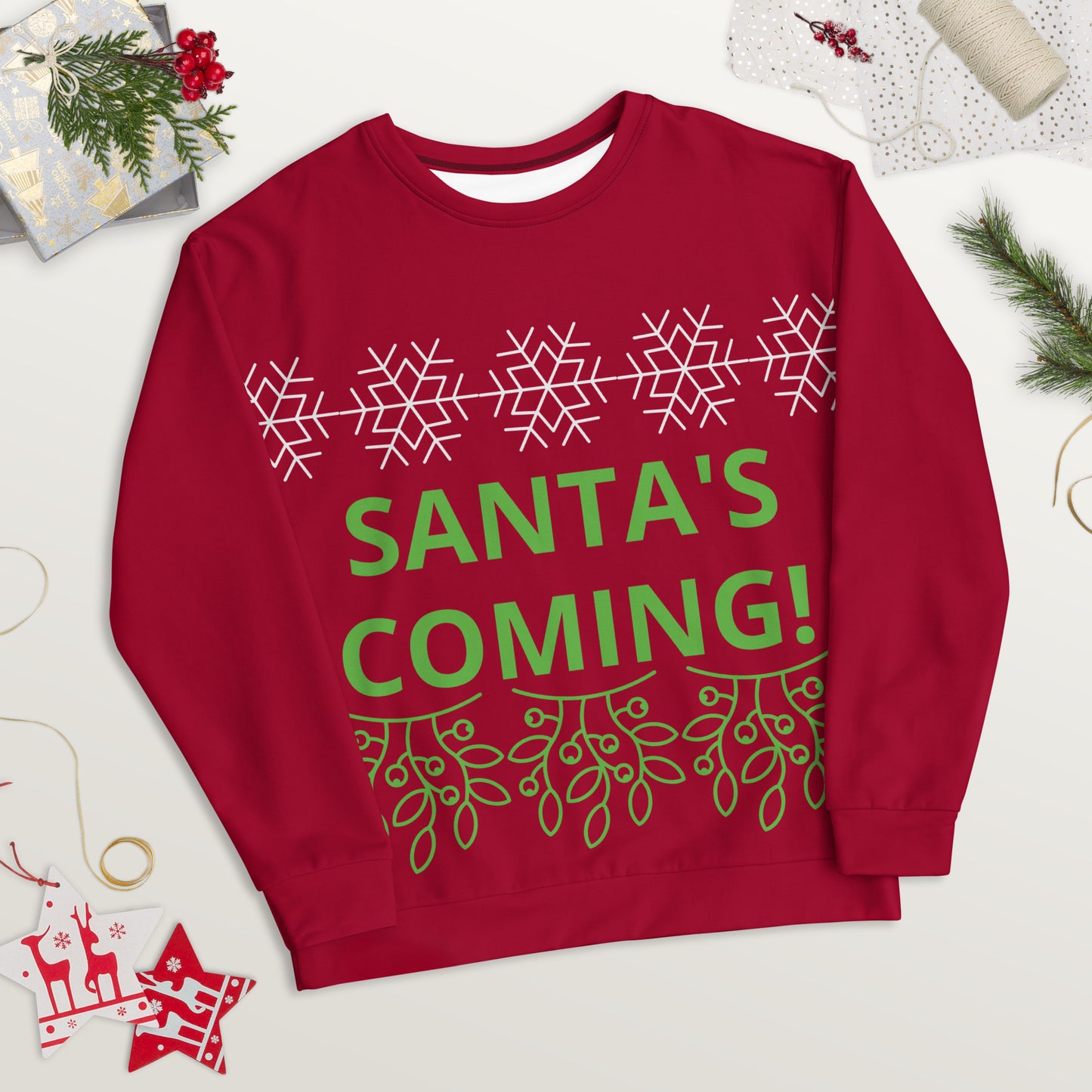 SANTA'S COMING! Christmas Unisex Sweatshirt