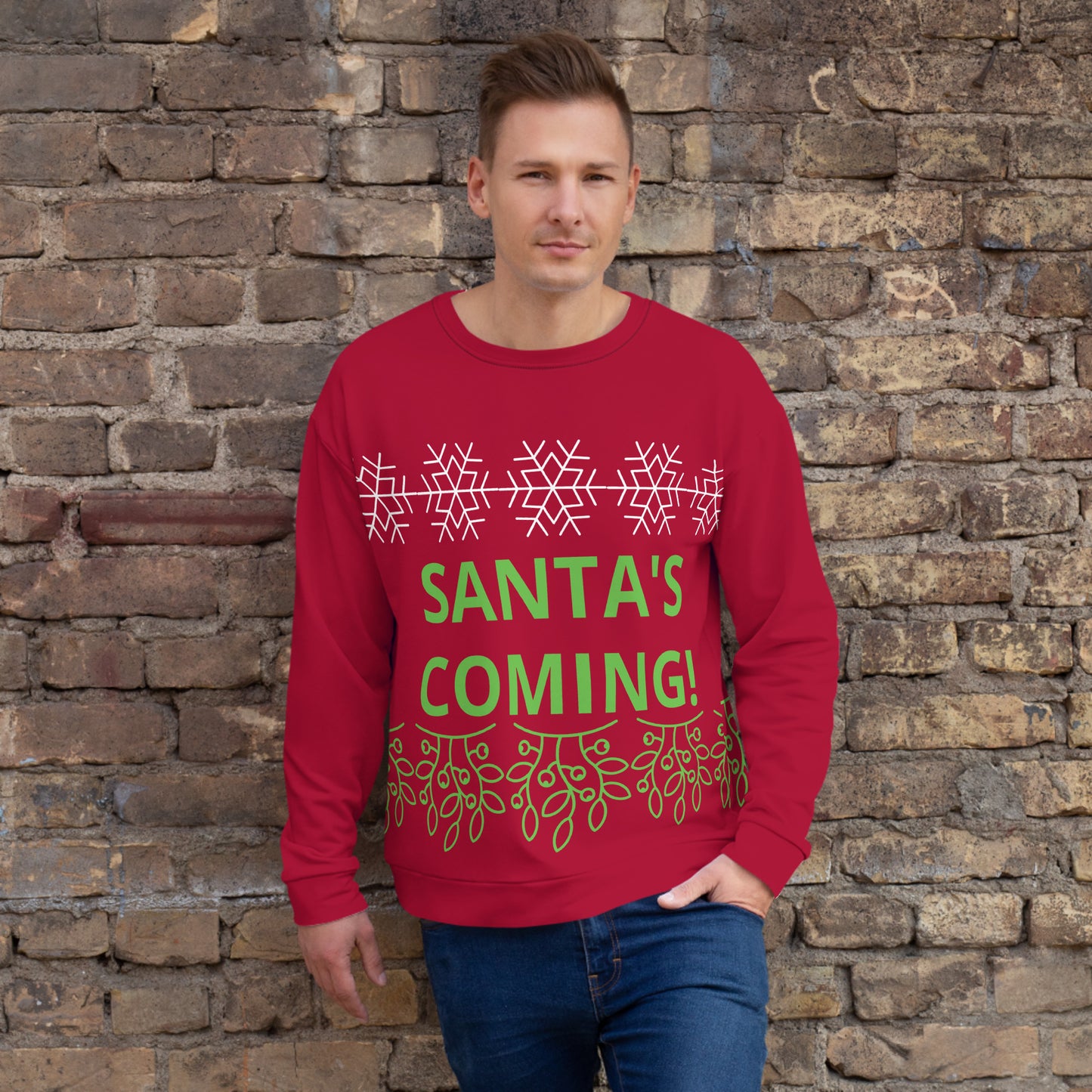 SANTA'S COMING! Christmas Unisex Sweatshirt
