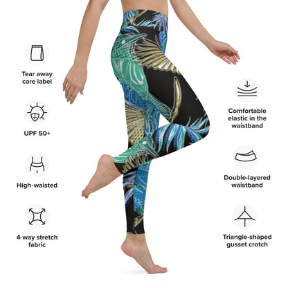Birds in paradise Yoga Leggings
