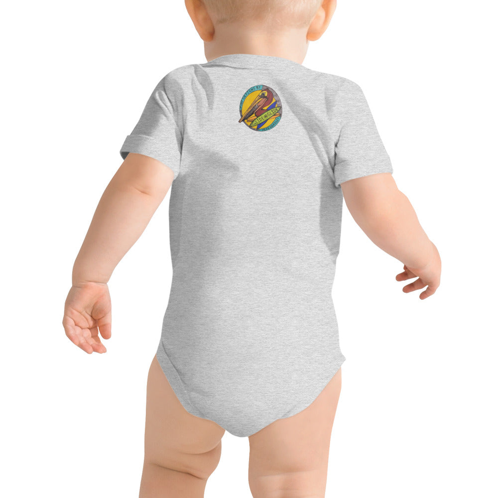 Pelican Hanging Ten, Baby short sleeve one piece