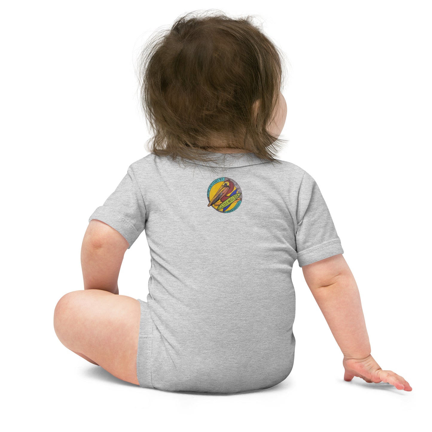 Pelican Hanging Ten, Baby short sleeve one piece