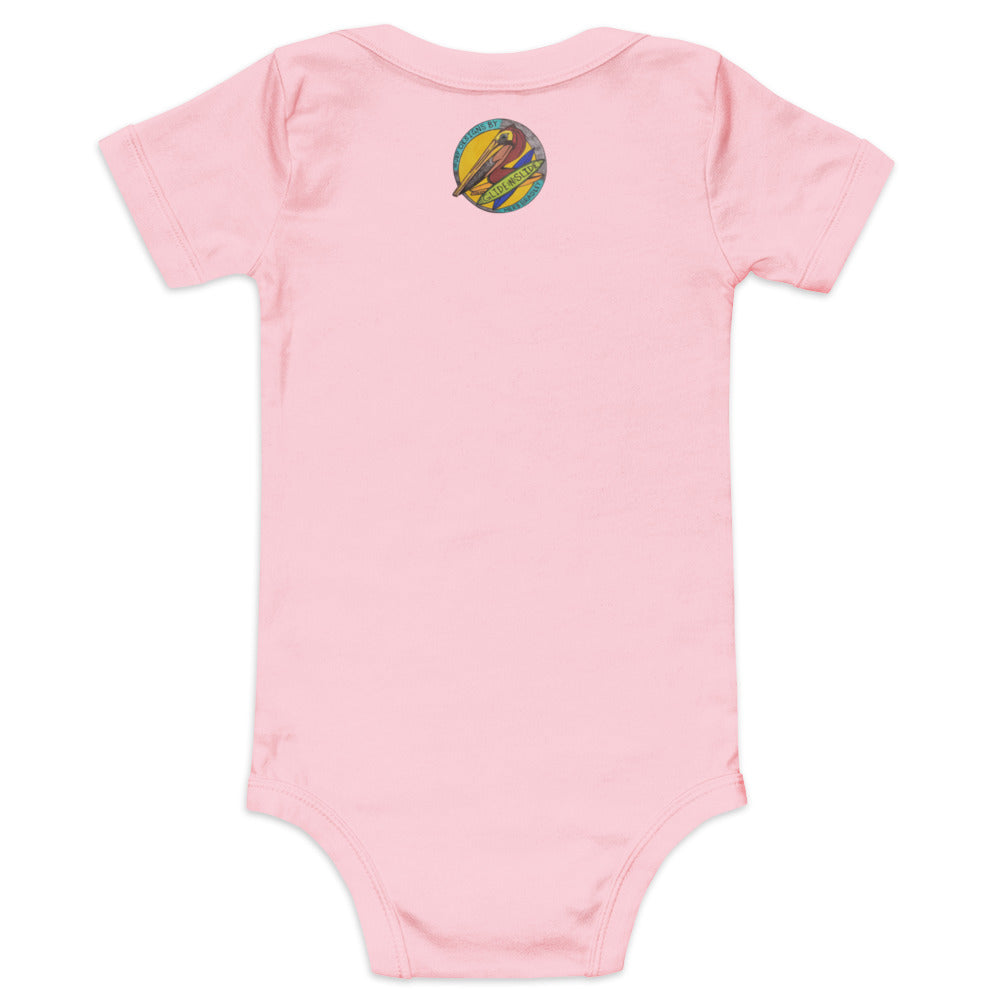 Pelican Hanging Ten, Baby short sleeve one piece
