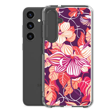 Phone case with colorful floral design on a white background