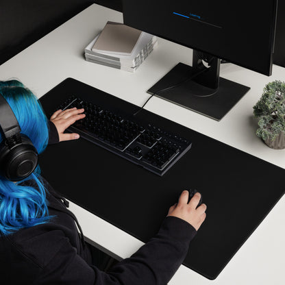 Large Black Gaming Desk Pad