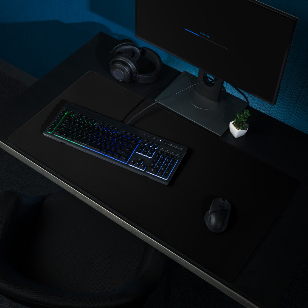 Large Black Gaming Desk Pad