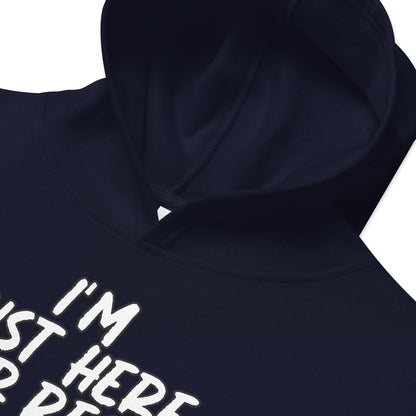 I'm just here for recess, Unisex Kids fleece hoodie