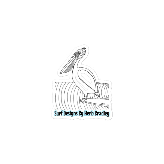 Pelican Hanging Ten Bubble-free stickers