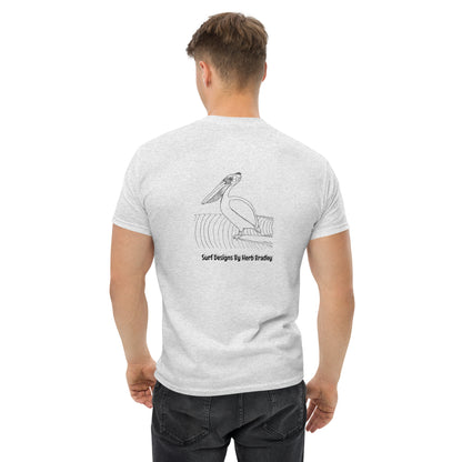 Pelican hanging Men's adult T-shirt