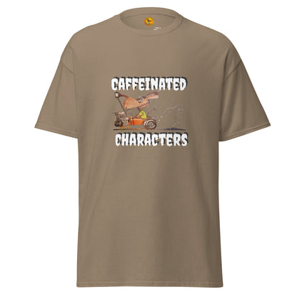 Caffeinated Characters Rat Rod T-Shirt Print on the front