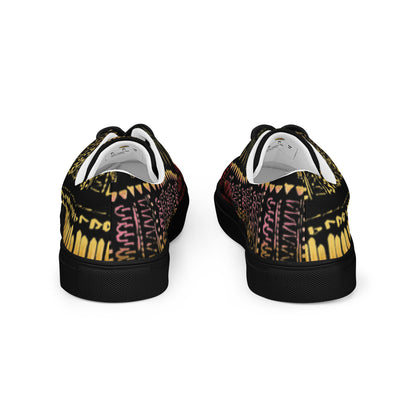 Men’s multicolor lace-up canvas shoes