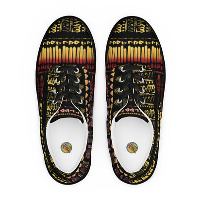 Men’s multicolor lace-up canvas shoes
