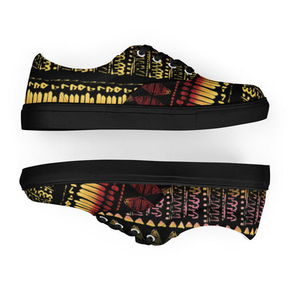 Men’s multicolor lace-up canvas shoes
