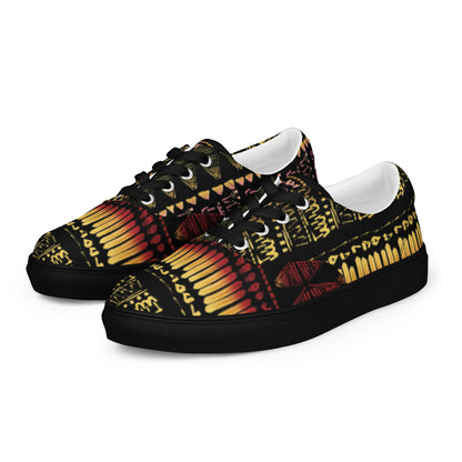 Men’s multicolor lace-up canvas shoes