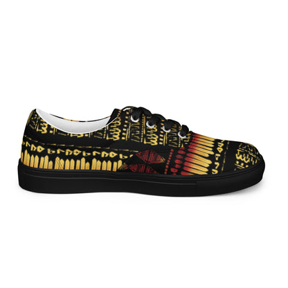 Men’s multicolor lace-up canvas shoes
