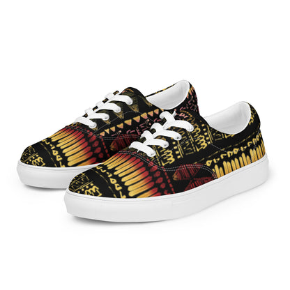 Men’s multicolor lace-up canvas shoes