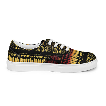 Men’s multicolor lace-up canvas shoes