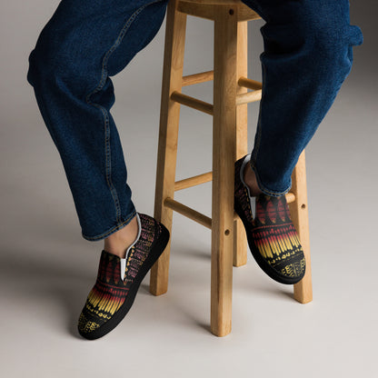 Men’s multi color slip-on canvas shoes