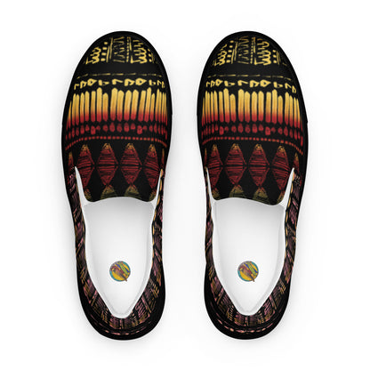 Men’s multi color slip-on canvas shoes