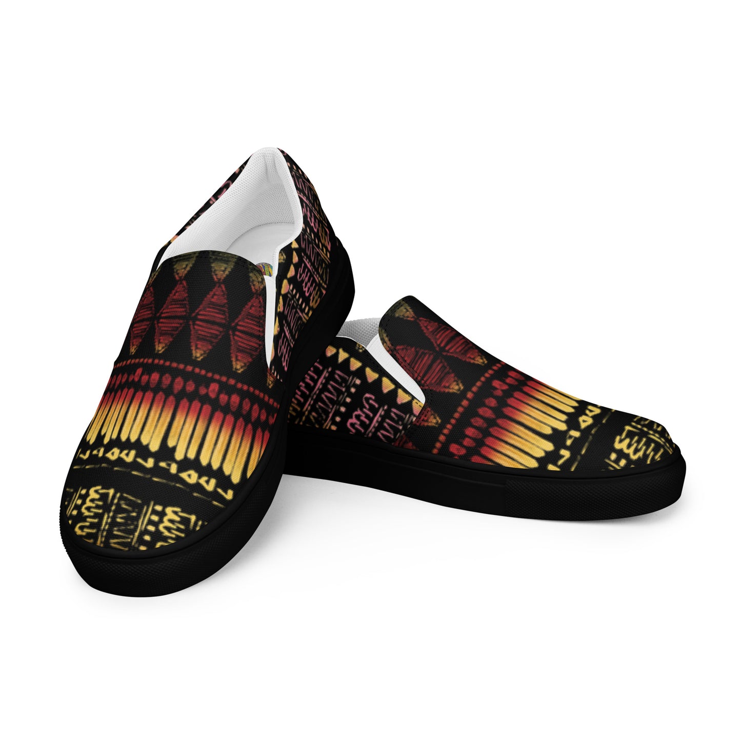 Men’s multi color slip-on canvas shoes