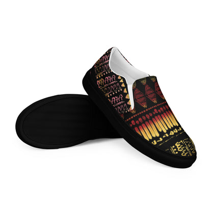 Men’s multi color slip-on canvas shoes