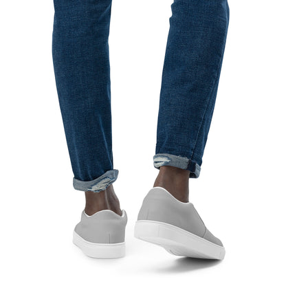 Grey slip-on canvas shoes