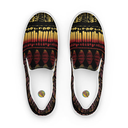 Men’s multi color slip-on canvas shoes