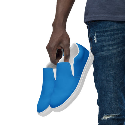 Men’s Blue slip-on canvas shoes