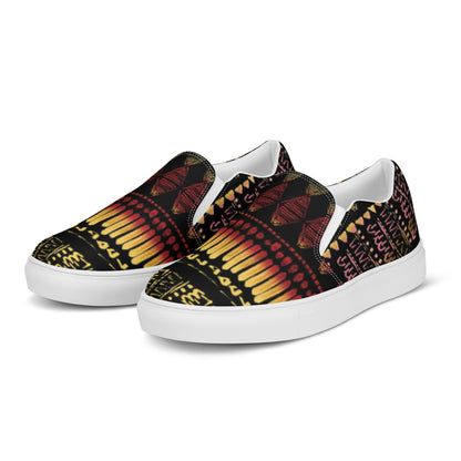 Men’s multi color slip-on canvas shoes