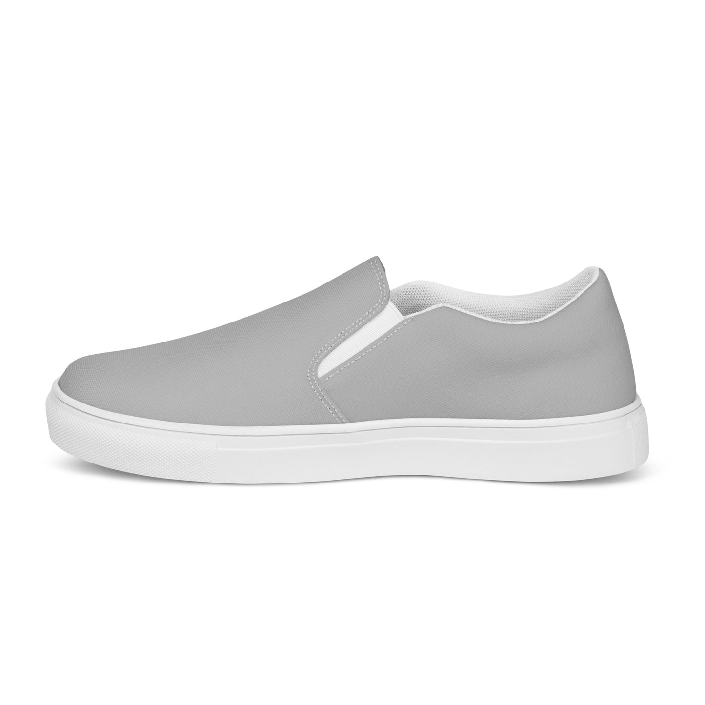 Grey slip-on canvas shoes