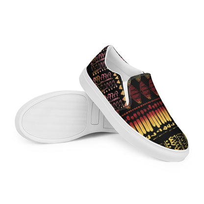 Men’s multi color slip-on canvas shoes