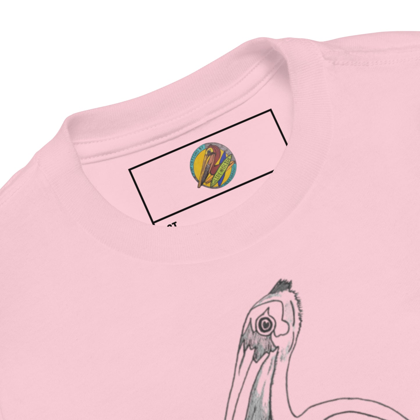 Toddler Short Sleeve T-shirt, Pelican Hanging Ten