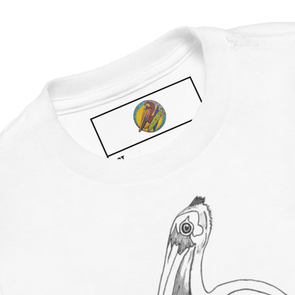 Toddler Short Sleeve T-shirt, Pelican Hanging Ten