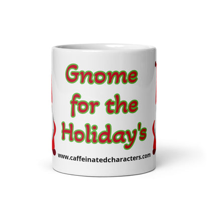 Gnome for the Holiday's mug available in 3 sizes- 11, 15, and 20 oz