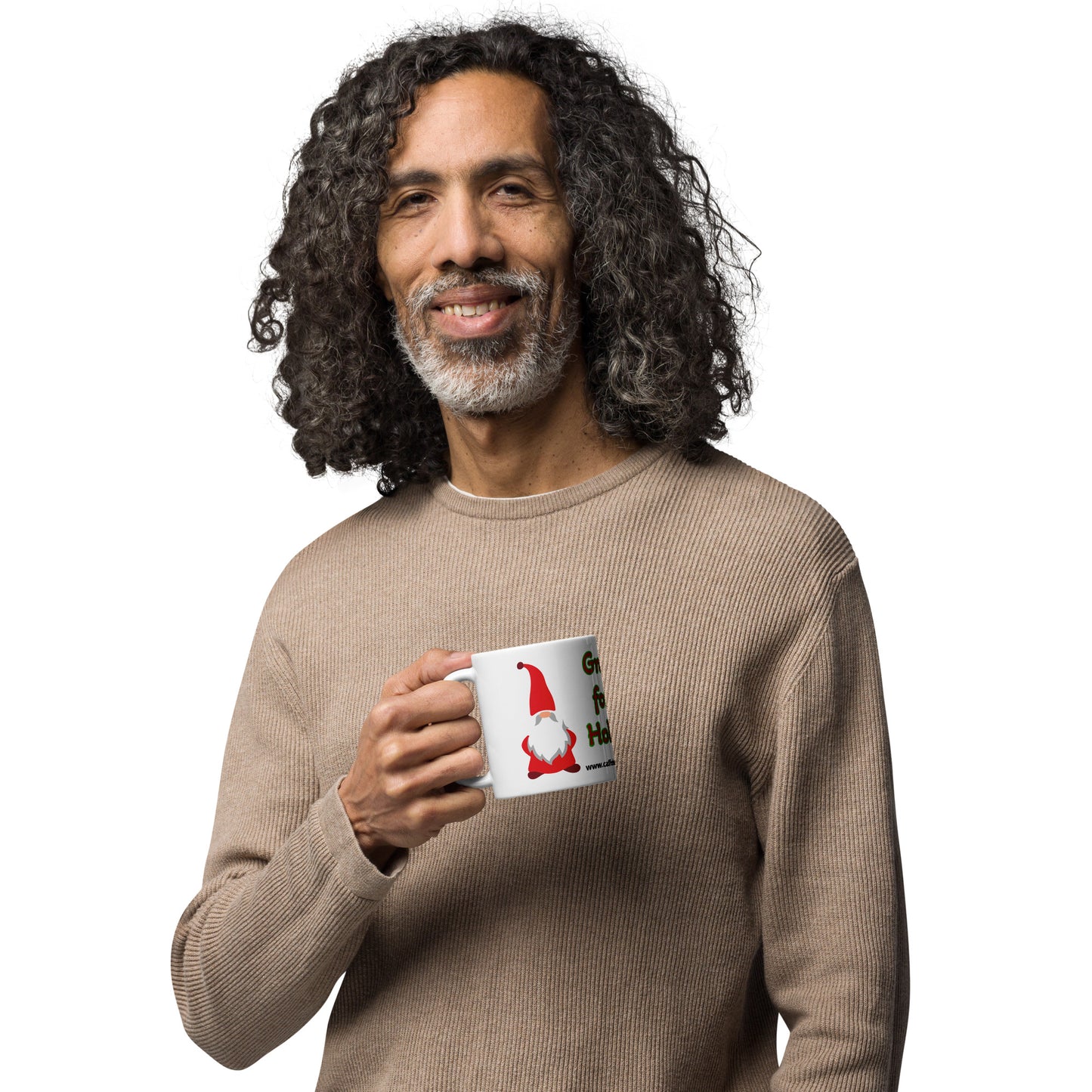Gnome for the Holiday's mug available in 3 sizes- 11, 15, and 20 oz