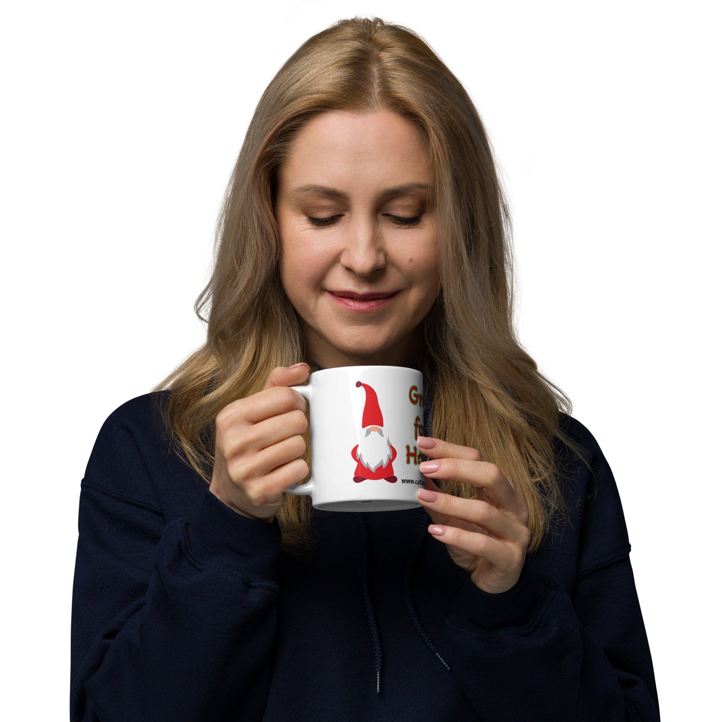 Gnome for the Holiday's mug available in 3 sizes- 11, 15, and 20 oz